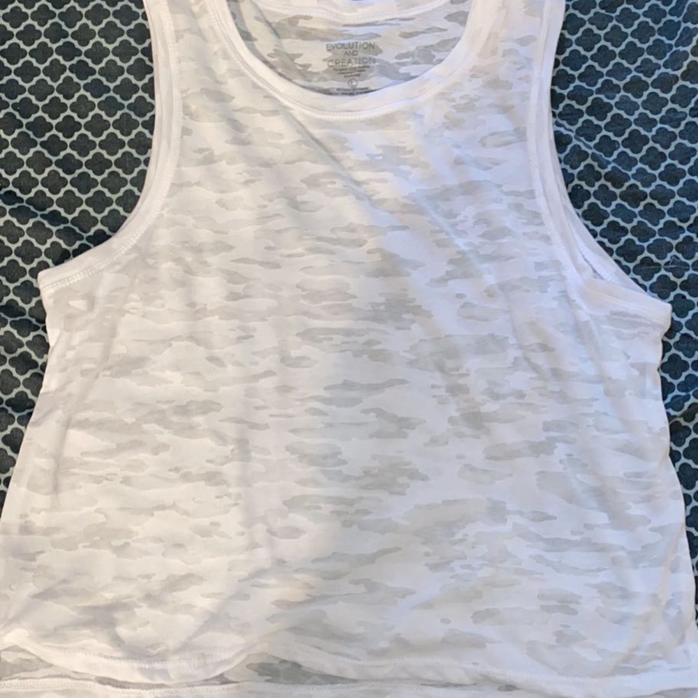 Brand new workout crop top , See through .